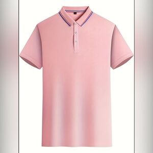 Classic Pink Polo Shirt for Men
